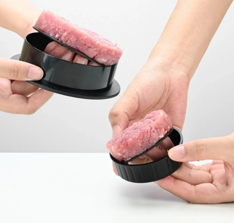 3-in-1 Burger Press Patty Maker Stuffed Hamburger Press Kit w/ 100 Wax Papers gallery