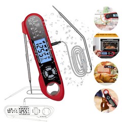 Double-Probe Meat Thermometer Wireless Digital Oven Grill Thermometer BBQ Gift