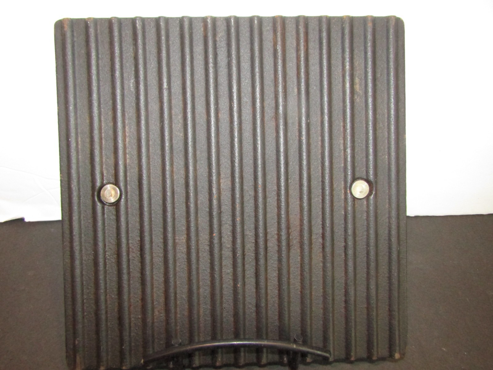 PAMPERED CHEF Cast Iron PANINI Heavy SQUARE GRILL Press BURGER Bacon 8.5" gallery