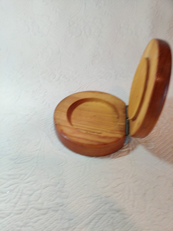 Vintage Wood Hinged Hamburger Meat Patties Press 1960s Era gallery