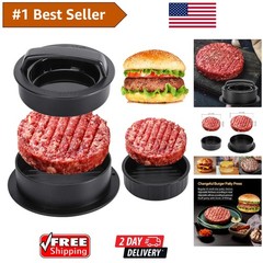 3-in-1 Non-Stick Hamburger Press & Stuffed Patty Maker – Ultimate Burger Tool