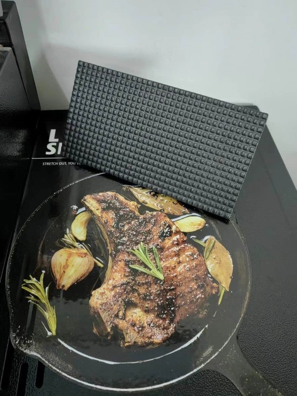 Firsgrill 8.3"×4.3" Heavy-Duty Cast Iron Grill Burger Press and Meat Steak wi... gallery