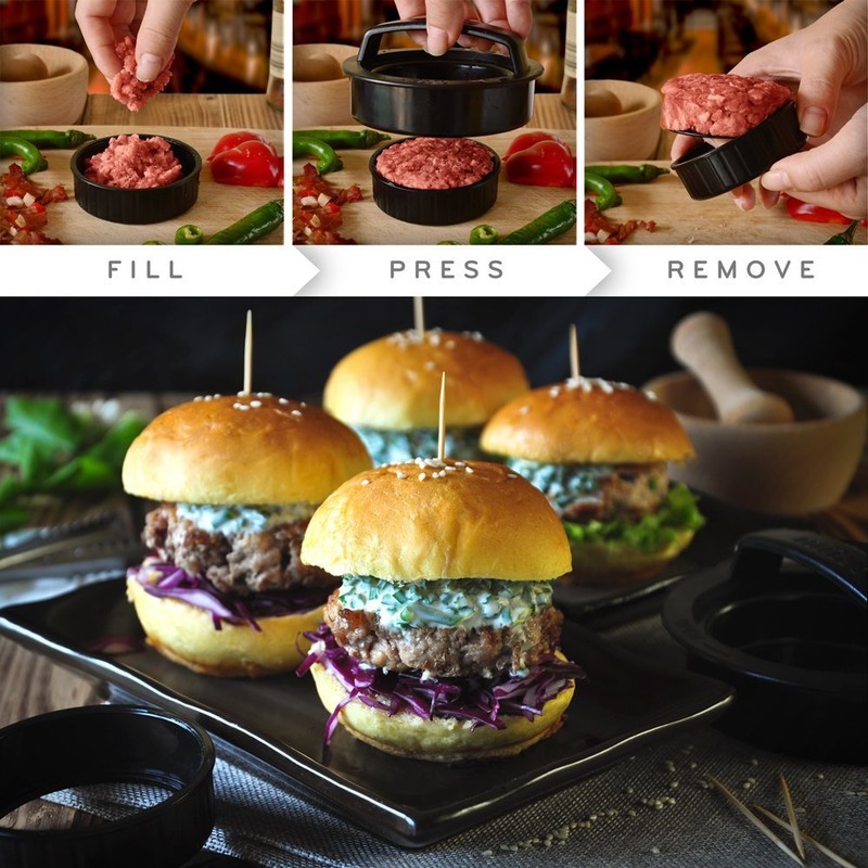 Stuffed Burger Press 3 in 1 Gourmet Beef Burger Kebab Maker BBQ Ramadhan Eid gallery