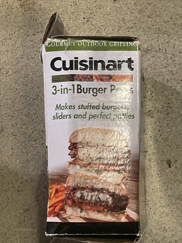 Cuisinart 3 in 1 Smashed Burger Press Open Box Not Used Tool Grilling Press gallery