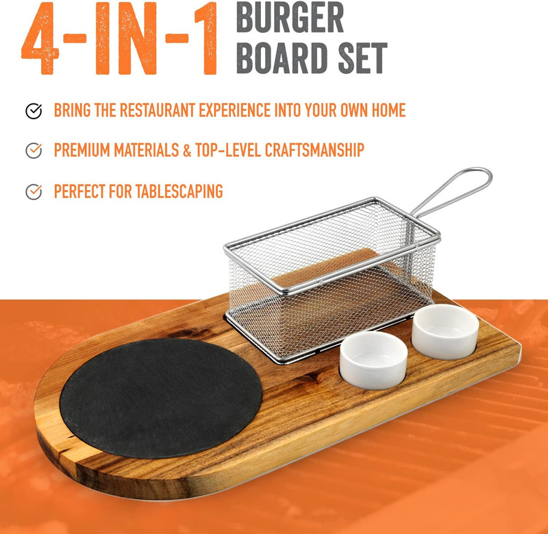 ™ Burger Serving Set, Perfect for Foodies, Burger Lovers and Tablesc gallery