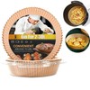 Small Air Fryer Liners Disposable for 2 3qt 6.3" Round 120pcs, Natural gallery