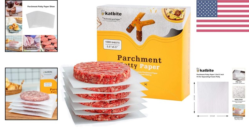 Premium Parchment Squares - 1000pcs, 5.5"x5.5" - Versatile Non Stick Paper gallery