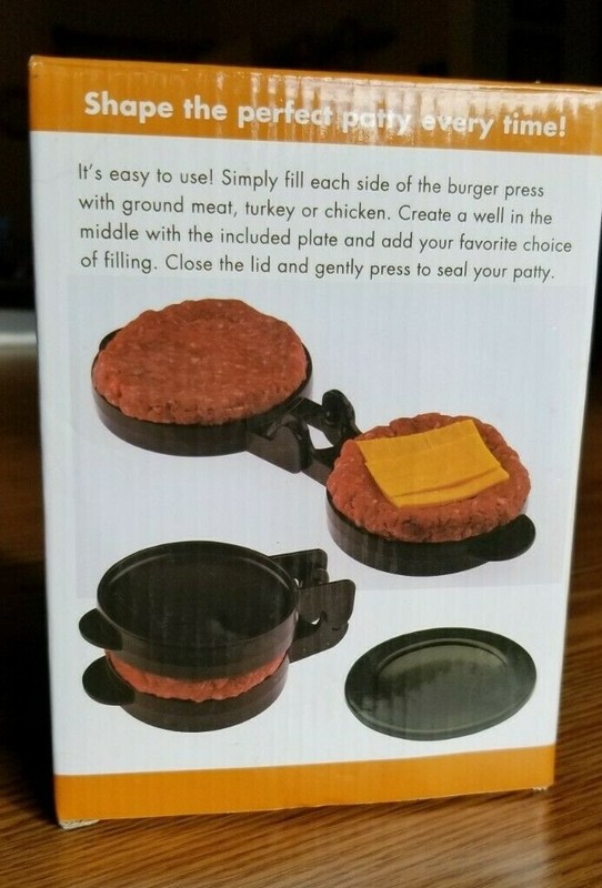 Cooks Works Steak House Burger Press -fill hamburger with favorite filling gallery