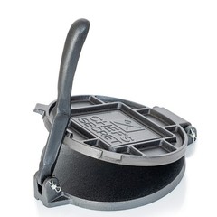 Chef’s Secret 8 Inch Tortilla Cast Iron Press, Quickly Easily Makes Black