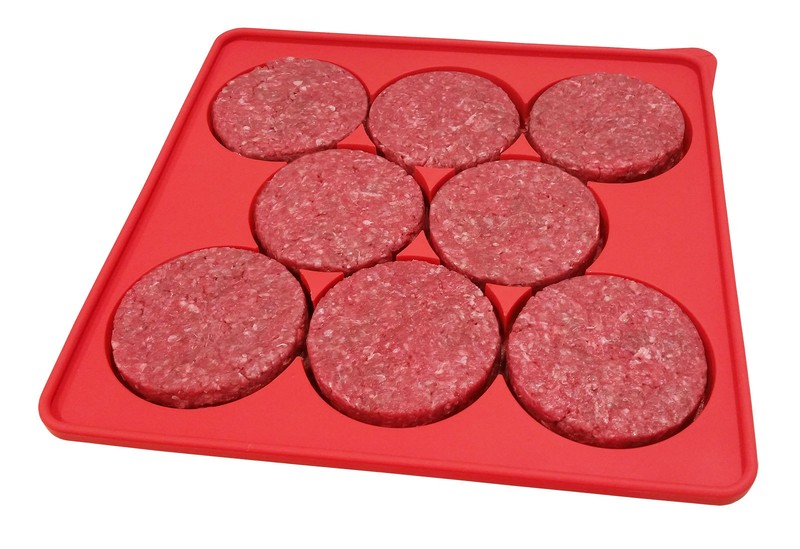 Silicone Burger Press | 8 in 1 Circular Compartments for Burger Patties & More gallery