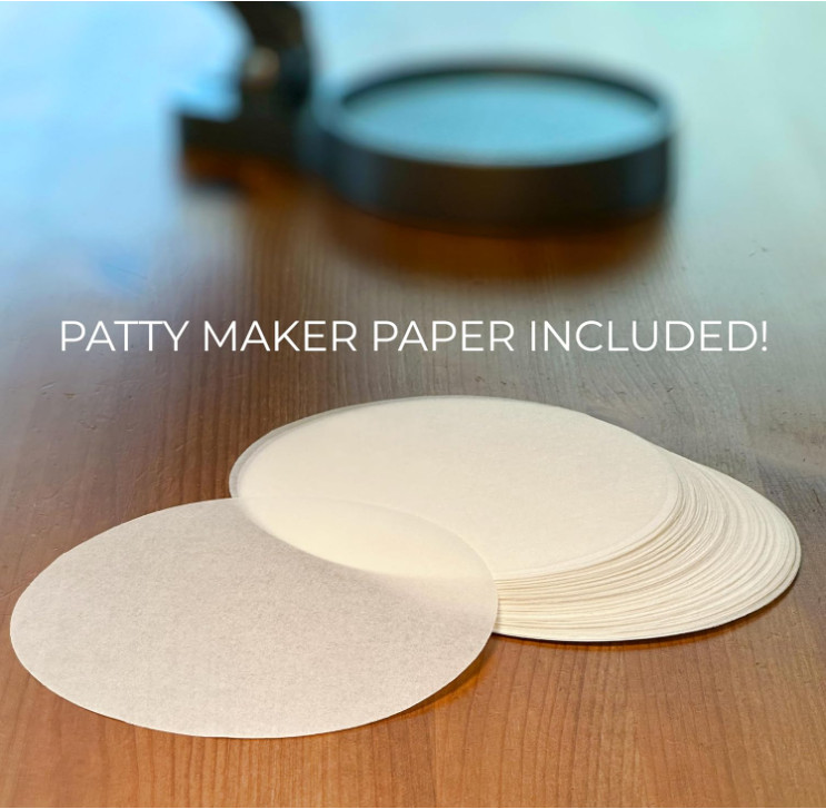 Burger Press Patty Maker Adjustable Thickness (1/4 lb to 3/4 lb) with Ejector... gallery