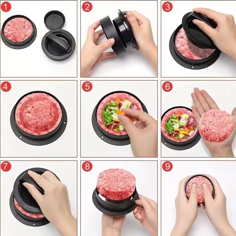 1 Set Suitable for Kitchen, Non-stick Hamburger Meat Pie Machine Mold gallery