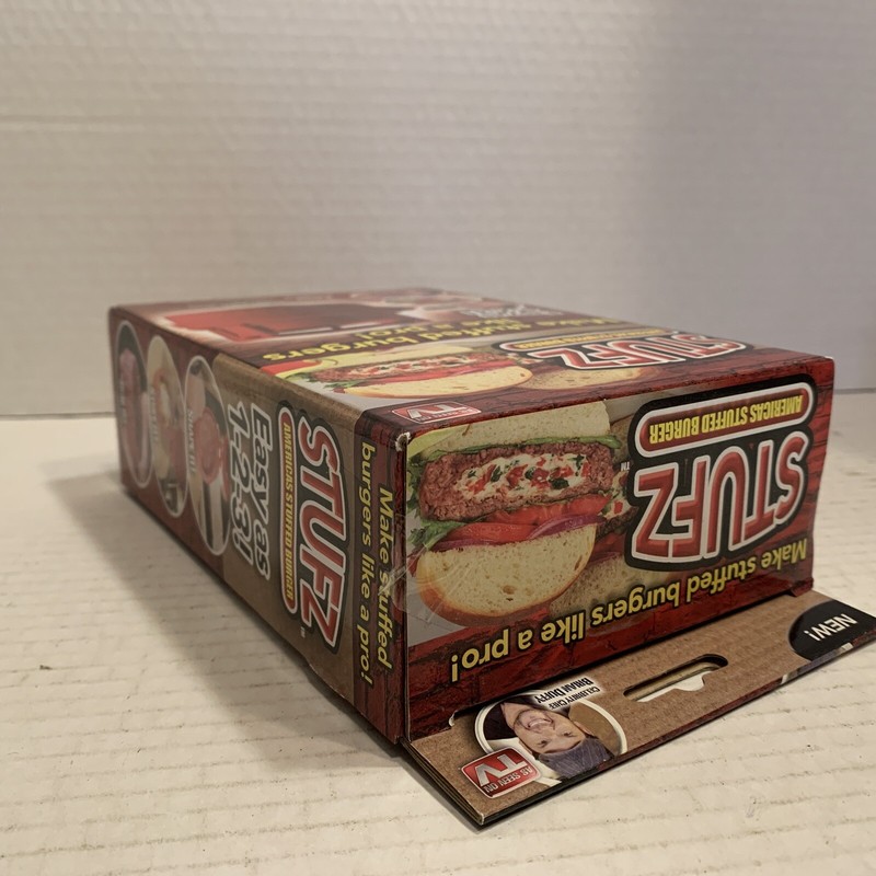 StufZ - Americas Stuffed Burger - Burger Press - As Seen on TV - New Sealed Box gallery