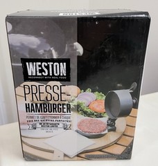 Weston Aluminum Hamburger Press Makes 4.5″Dia. Single Patty-Adjustable Thickness