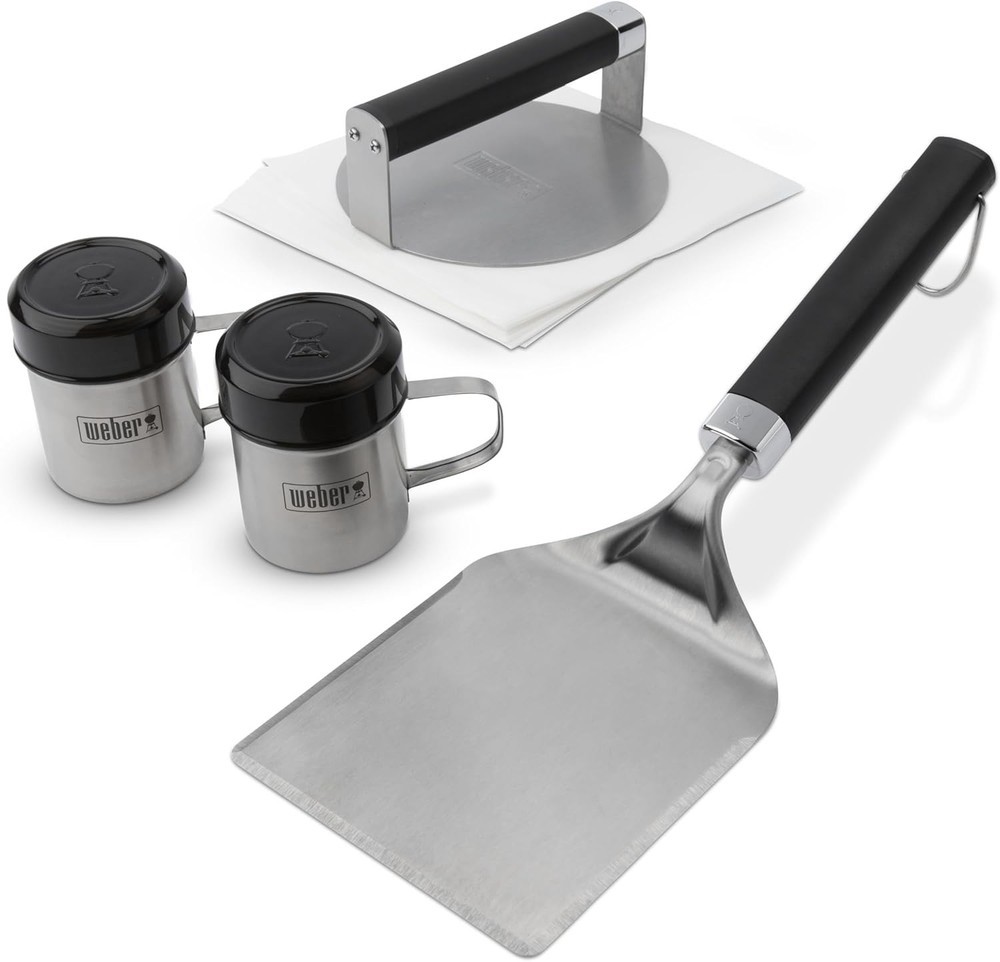 Weber Stainless /Plastic Steel Grill Burger Kit