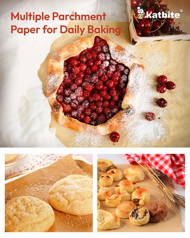 Katbite 16x24 Inch Parchment Paper Sheets, 100Pcs 40.6x61cm-100, 16"x24"-100 gallery