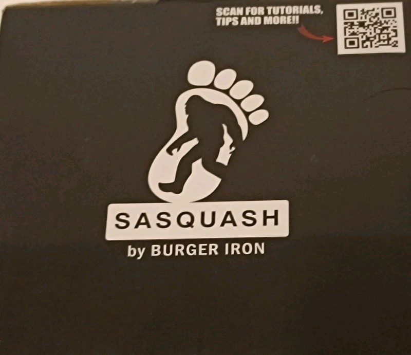 The Sasquash 6" Smash Burger Press Made In USA Welded Stainless Steel WideHandle gallery