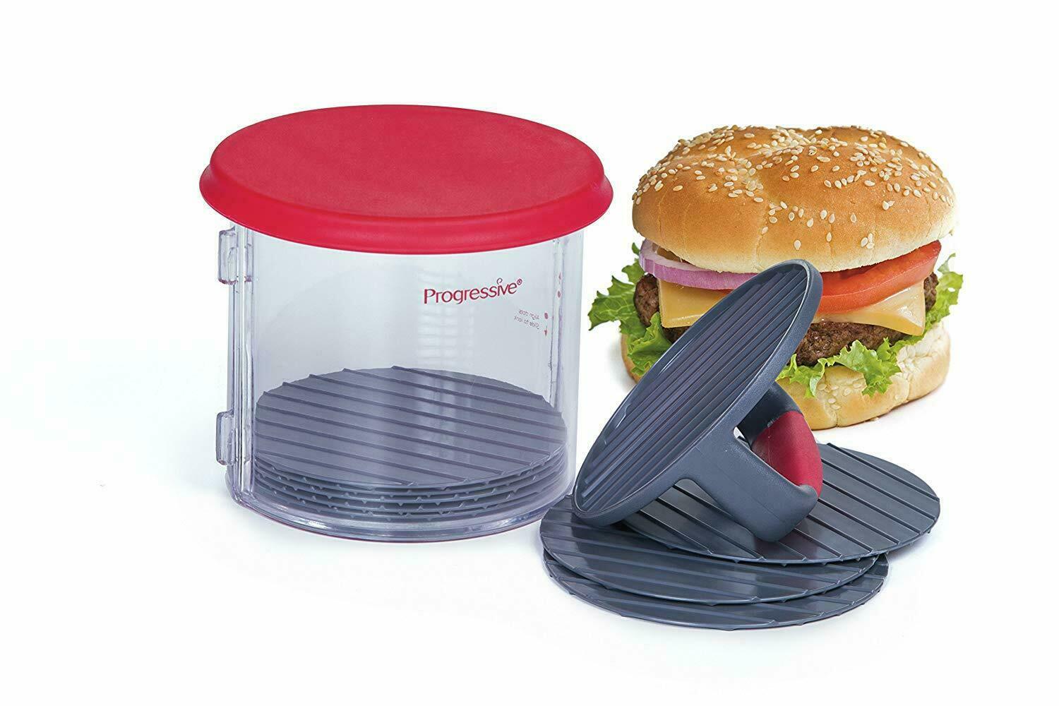 Prepworks by Progressive Hamburger Patty Caddy, Press and Storage Container gallery