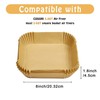 Air Fryer Liners Disposable Compatible 100pcs 7.9 inch, 100* Parchment gallery