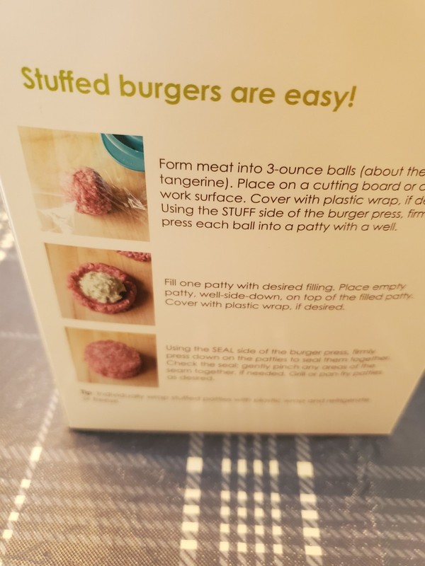 Tastefully Simple 3-in-1 Burger press Stuffed Hamburgers, Sliders, Square NEW gallery