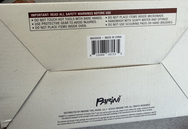 Parini Double Burger Press Cheese Melting Dome Grill Set NEW IN BOX gallery