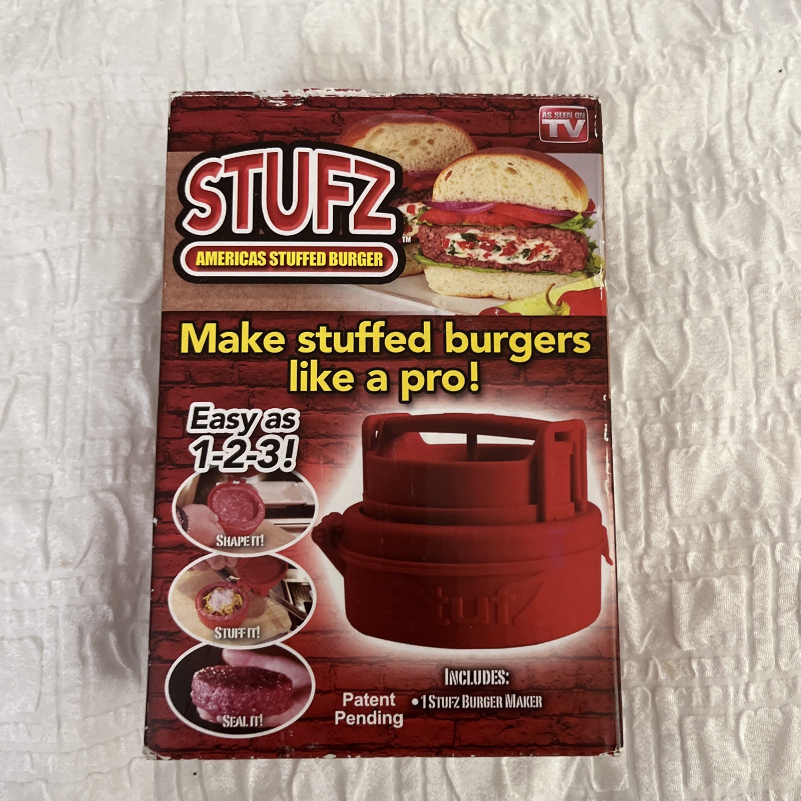 Stufz Stuffed Burger Press Hamburger Patty Maker As Seen On TV NEW Open Box gallery
