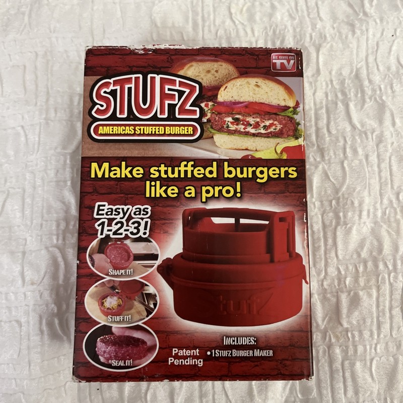 Stufz Stuffed Burger Press Hamburger Patty Maker As Seen On TV NEW Open Box gallery