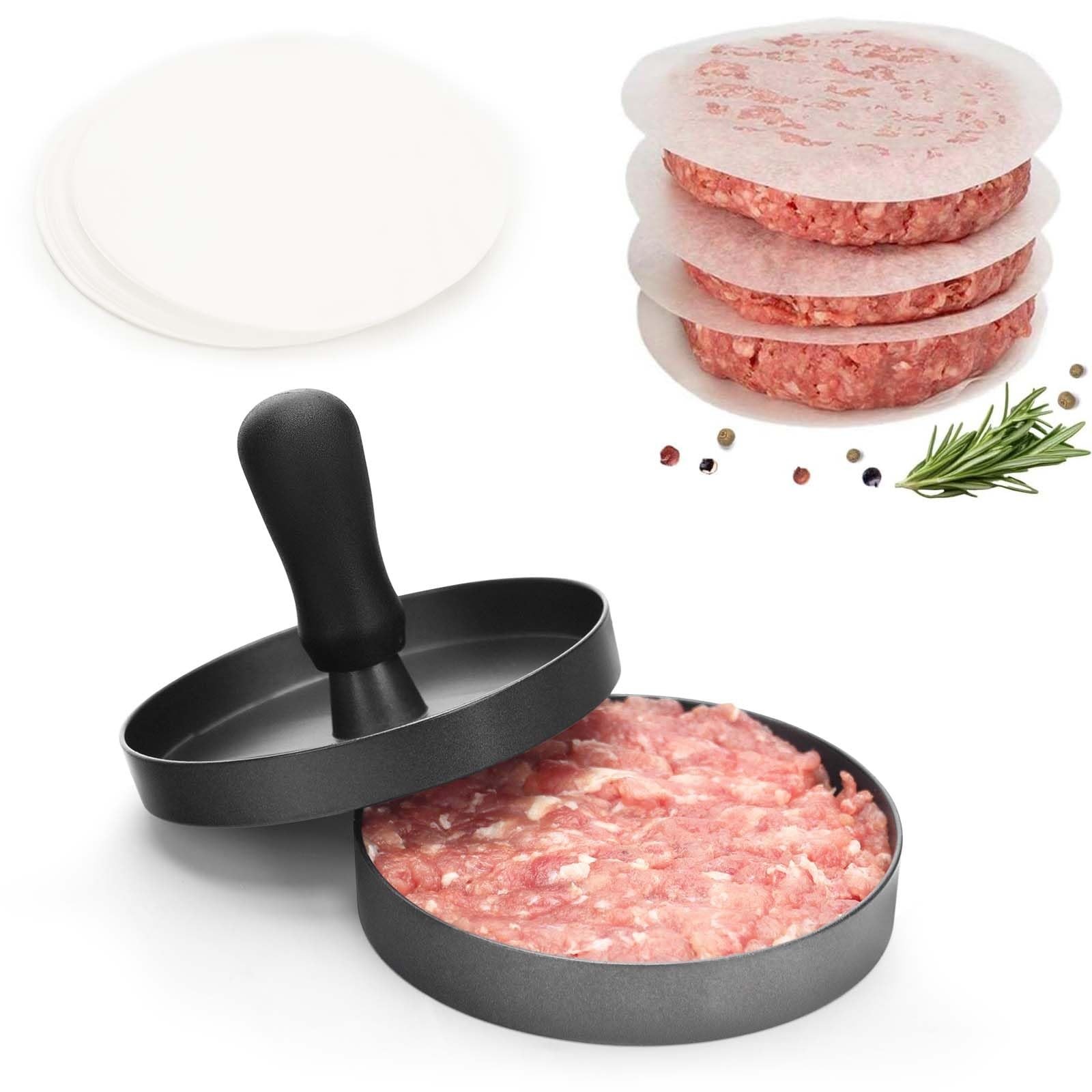 Burger Press 200 Patty Papers Aluminum Burger Press Patty Maker Meat Beef Che... gallery