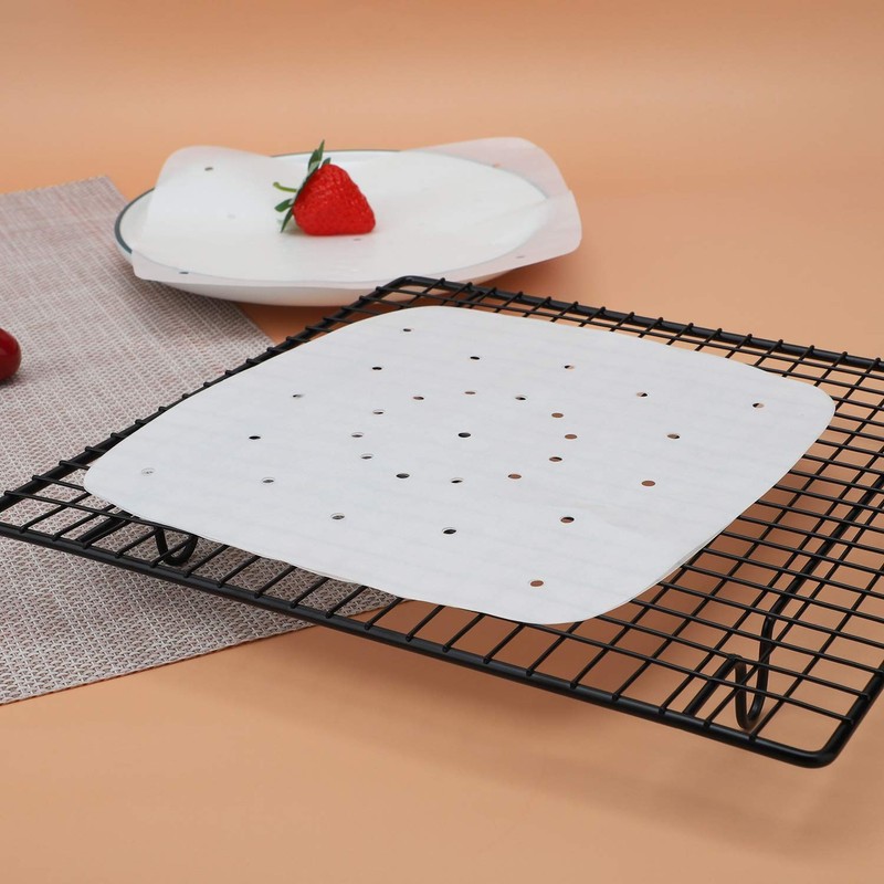 Beasea Air Fryer Square Liners 8 Inch, 200pcs Parchment Paper 8 White gallery