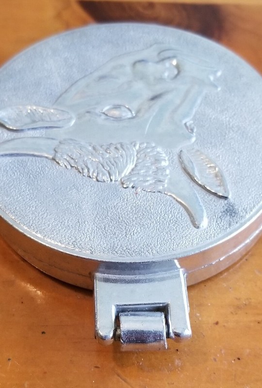Vintage ALUMINUM 3.5” Hamburger Press Patty-Maker Meat Mold COW Bull Taiwan gallery