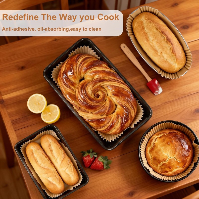 Loaf Pan Liners for Baking Bread 9x5 Inch - 180 PCS inch, 9x5inch-2LB gallery