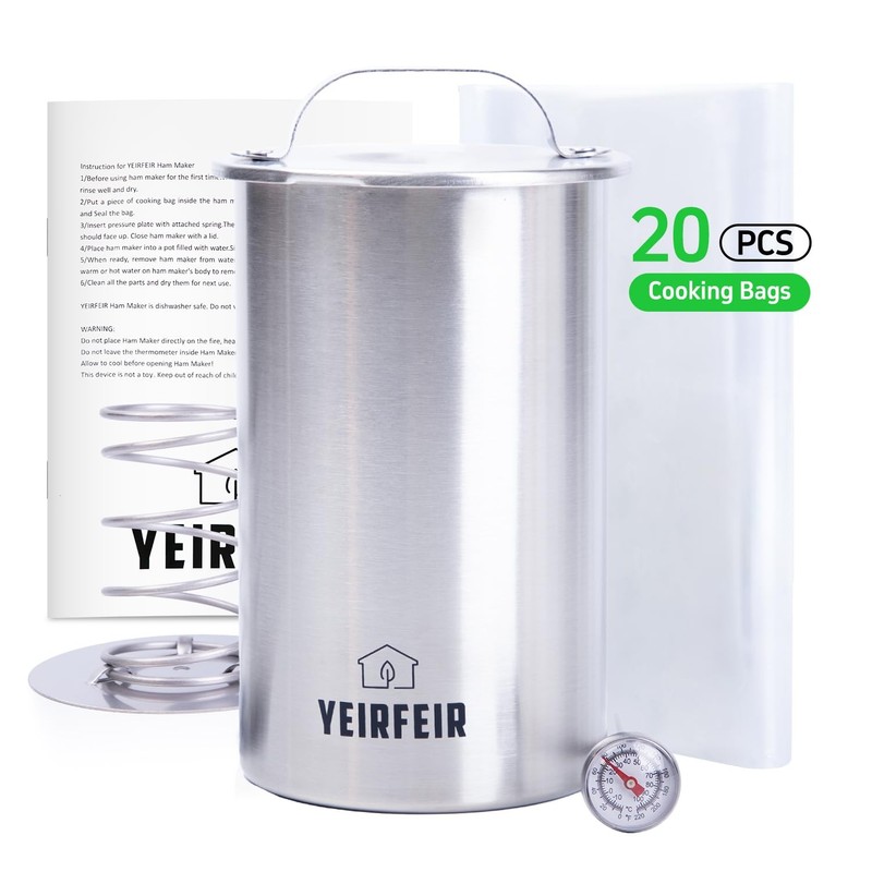 YEIRFEIR Ham Press for Deli Meats Make Your Own Healthy Homemade Ham Maker wi... gallery