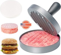 Prensa para hamburguesas aluminio grado alimenticio con mango ABS antiadherente