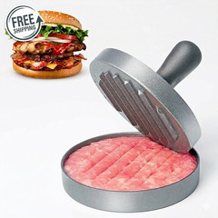 Burger Press Patty Maker Non Stick Aluminum Hamburger Mold BBQ Kitchen Tool