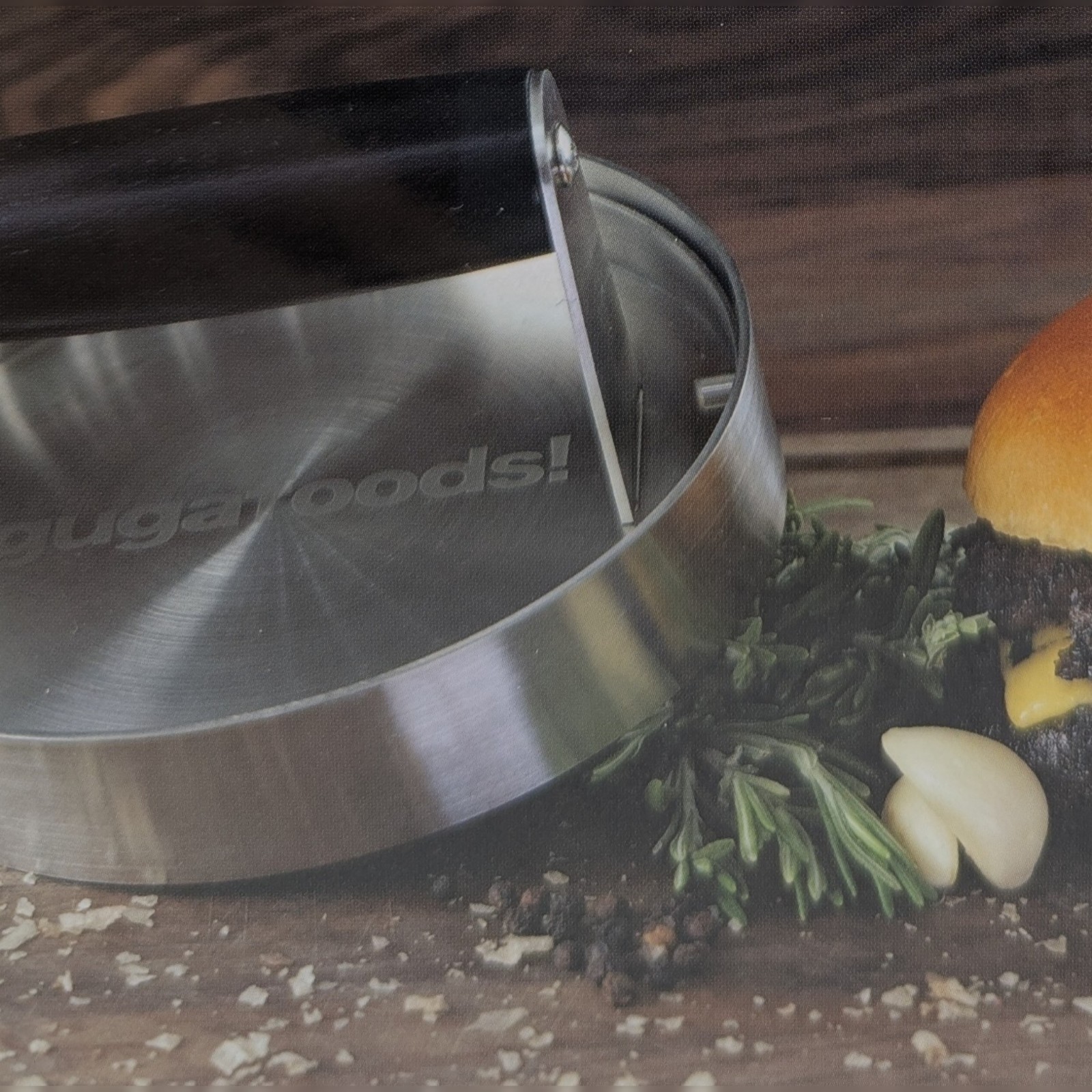 Guga Foods Adjustable Burger Press Makes 3 Sizes Patty Maker Tool Smashed Burger gallery