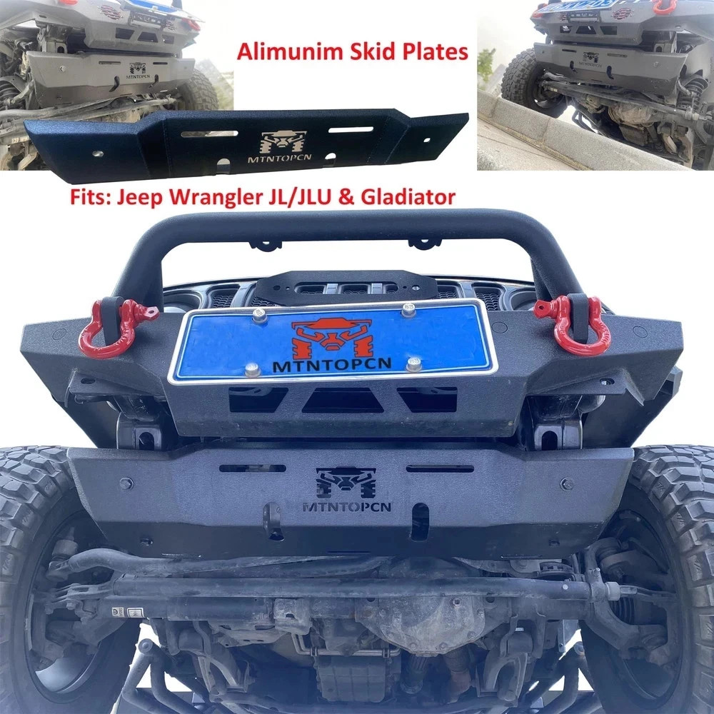 Aluminum JL & Gladiator Skid Plate Compatible with 2018-2025 Jeep Wrangler JL... gallery