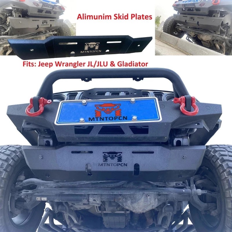 Aluminum JL & Gladiator Skid Plate Compatible with 2018-2025 Jeep Wrangler JL... gallery