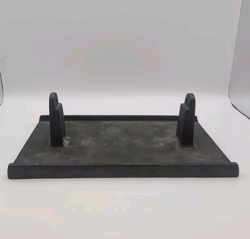 Cast Iron Meat Press Rectangle Burger Press Missing Handle gallery