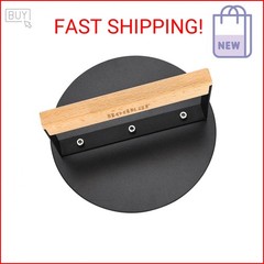bodkar Smash Burger Press 6 inch, Round Burger Smasher Grill Press for Griddle B
