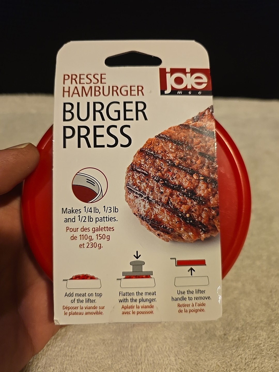 Joie MSC Burger Press Press Hamburger New gallery