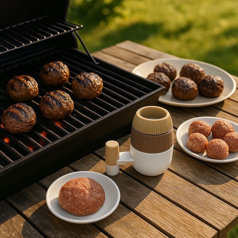 Stuffed Meatball Maker 2in1 Press for Perfectly Filled Meatballs, Cakes & More gallery