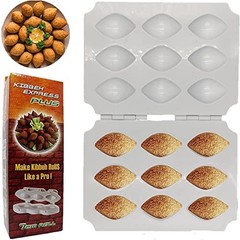 Kibbeh Rolls Maker & Meatball Mold DIY Plastic Manual Meatloaf Maker Press T…