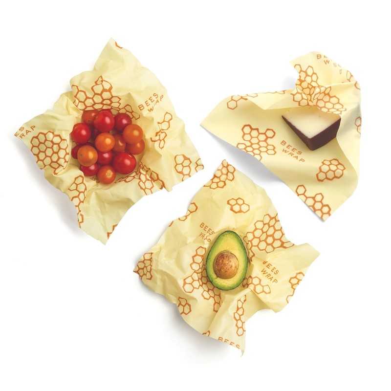 Bee's Wrap Beeswax Wraps for Food - Pack of 3 Medium, Honeycomb Medium 3 gallery