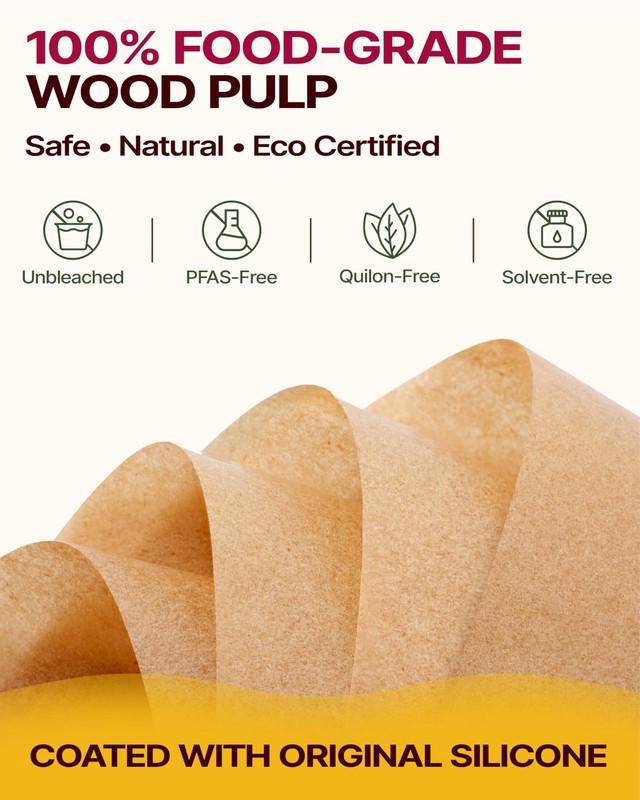 Katbite Parchment Paper Sheets Pop-Up 200 PCS, 9x13 In-200Pcs, Brown gallery