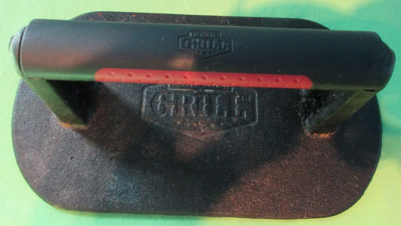 Expert Grill Heavy Duty Cast Iron Hamburger Weighted Press w/Cool Touch Handle gallery
