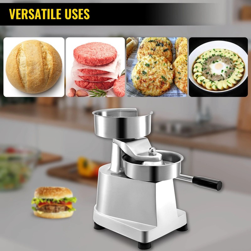 100-150mm Commercial Cast Iron Manual Round Meat Shaping Hamburger Press Tool gallery