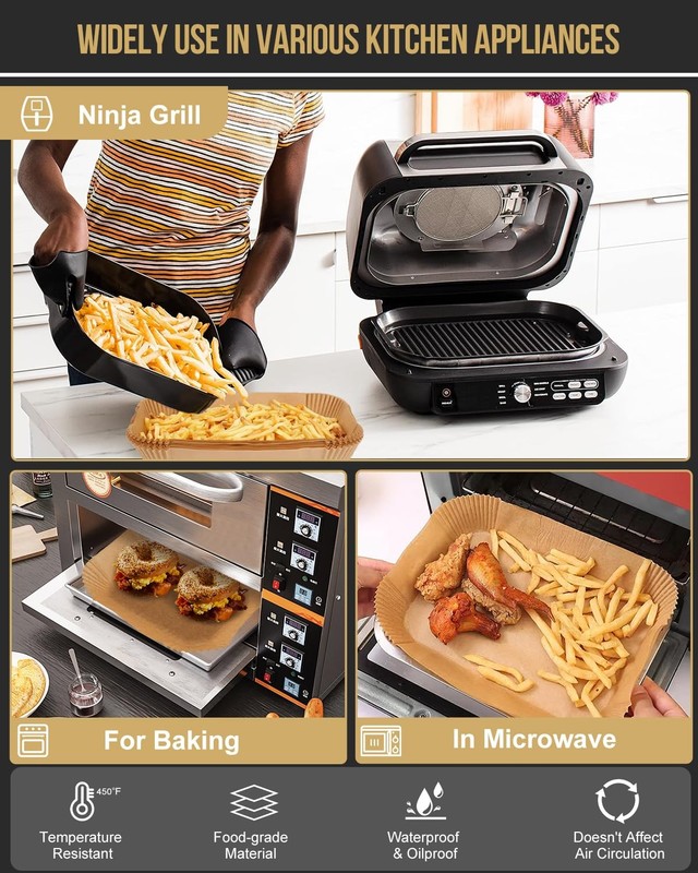 130PCS Air Fryer Liners Disposable for 130PCs FG551 Liners, Parchment Paper gallery