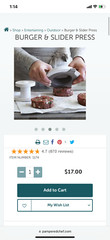 PAMPERED CHEF Burger & Slider Press Hamburger 3 Piece Set #1174