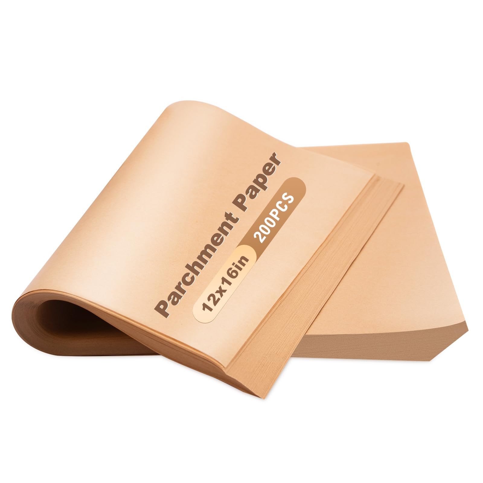 FOXYAEO 200 PCS Unbleached Parchment Paper 12x16 In – 12" x 16", gallery