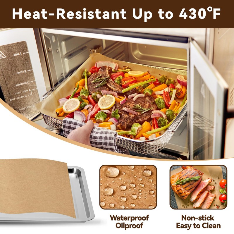 Air Fryer Liners Disposable for Emeril Lagasse 26 QT Extra Large Large, Beige gallery
